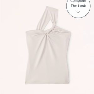 Abercrombie Sleek Seamless Fabric One Shoulder Top: size M
